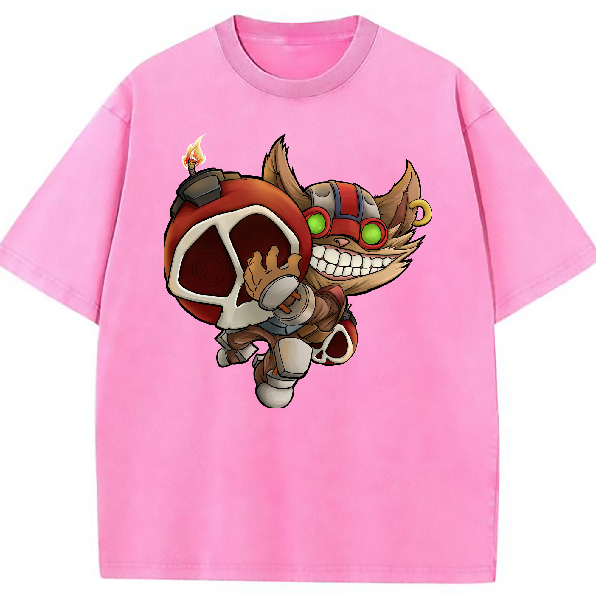 （画像用） リーグ・オブ・レジェンド League of Legends LOL 綿100% ヴィンテージ風 半袖Tシャツ（フロントプリント）